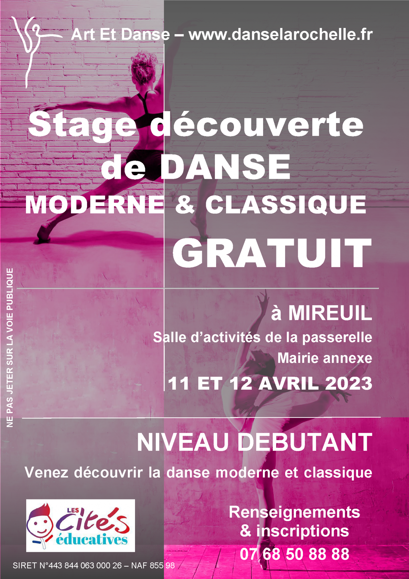 Stage decouverte flyer a page 1