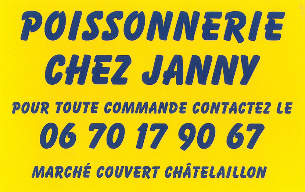 Poissonnerie chez janny